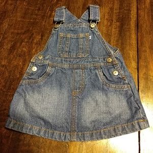 Carters denim overall dress